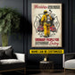 Personalized Firefighter Man Canvas Painting, Hardships Often Prepare Ordinary People Wall Art Decor, Poster Gift For Firefighter Lovers
