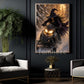 Halloween Snowmobile Witch Canvas Painting, Who Needs a Broom Wall Art Decor, Spooky Season Poster Gift For Snowmobiling Lover
