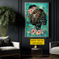 Personalized Book Girl Canvas Painting, & Into The Library Wall Art Decor, Poster Gift For Reading Lovers