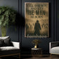 Cowboy Canvas Painting, Let The Man Be Born Wall Art Decor, Poster Gift For Cowboys