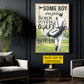 Personalized Golf Man Canvas Painting, Some Boy Are Just Born With Golf Sport Wall Art Decor, Poster Gift For Golf Lover