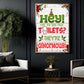 Funny Christmas Toilet Canvas Painting, Hey Have You Seen These Toilet Wall Art Decor Xmas Poster Gift For Toilet Lovers