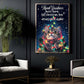 Funny Christmas Cat Canvas Painting, Thank Godness You're Home Wall Art Decor Xmas Poster Gift For Cat Lovers