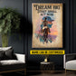 Personalized Horse Riding Girl Canvas Painting, Dream Big Start Small Act Now Inspirational Quote Wall Art Decor, Poster Gift For Horse Girl