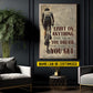 Motivational Personalized Cycling Canvas Painting, You Can't Put Limit On Anything Wall Art Decor, Poster Gift For Cycling Lovers