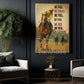 Horse Racing Canvas Painting, We Fall We Break We Fall Wall Art Decor, Poster Gift For Horse Racing Lover