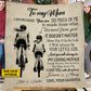 Personalized Cycling Mom Daughter Fleece Blanket, To My Mom I Am Because You Are Sport Woven Blanket, Cool Sherpa Blanket Mother's Day Gift For Mom From Cycling Girl