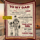 Personalized Softball Dad Daughter Fleece Blanket, To My Dad I Know It Not Easy To Raise A Child Sport Woven Blanket, Sherpa Blanket Father's Day Gift For Softball Lovers
