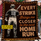 Motivational Personalized Baseball Boy Fleece Blanket, Every Strike Brings Me Closer To The Next Home Run Sport Woven Blanket, Cool Sherpa Blanket Gift For Baseball Lovers