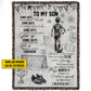 Personalized Soccer Kid Fleece Blanket, To My Son Woven Blanket, Cool Sherpa Blanket Gift For Soccer Lovers