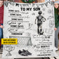 Personalized Soccer Kid Fleece Blanket, To My Son Woven Blanket, Cool Sherpa Blanket Gift For Soccer Lovers