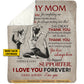 Personalized Yoga Mom Daughter Fleece Blanket, To My Mom Thank You Woven Blanket, Sherpa Blanket Mother's Day Gift For Mom From Yoga Girl