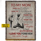 Personalized Yoga Mom Daughter Fleece Blanket, To My Mom Thank You Woven Blanket, Sherpa Blanket Mother's Day Gift For Mom From Yoga Girl