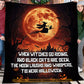 Halloween Witch & Black Cat Fleece Blanket, When Witches Go Riding Woven Blanket, Sherpa Blanket Spooky Season Gift For Witch Lovers