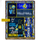 Personalized Volleyball Girl Fleece Blanket, Just A Girl Who Loves Volleyball Sport Woven Blanket, Cozy Sherpa Blanket Gift For Volleyball Lovers
