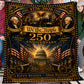 July 4th Washington Jefferson USA 250th Anniversary Fleece Blanket, We The People Woven Blanket, Sherpa Blanket Independence Day Gift For American Patriot