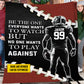 Personalized Motivational Football Boy Fleece Blanket, No One Wants To Play Against Sport Woven Blanket, Cool Sherpa Blanket Gift For Football Lovers