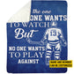 Personalized Hockey Boy Fleece Blanket, Be The One Everyone Wants To Watch Woven Blanket, Cool Sherpa Blanket Gift For Hockey Lovers