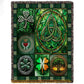 Shamrock Fleece Blanket, Patrick's Sign Woven Blanket, Cool Sherpa Blanket Gift For Patrick's Day