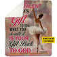 Thankful Personalized Ballet Fleece Blanket, Your Talent Is God's Gift Woven Blanket, Cool Sherpa Blanket Gift For Ballet Lovers, God Lovers