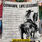Personalized Cowgirl Fleece Blanket, Cowgirl Life Lessons Baseball Woven Blanket, Cool Sherpa Blanket Gift For Horse Lovers