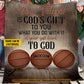 Personalized Basketball Fleece Blanket, Your Talent Is God's Gift To You Sport Woven Blanket, Cool Sherpa Blanket Gift For Basketball Lovers, God Lovers