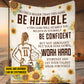 Motivational Personalized Volleyball Girl Fleece Blanket, Be Humble Be Confident And Work Hard Sport Woven Blanket, Cool Sherpa Blanket Gift For Volleyball Lovers