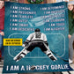 Cool Personalized Hockey Goalie Fleece Blanket, I Am A Hockey Goalie Woven Blanket, Cool Sherpa Blanket Gift For Hockey Lovers