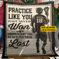 Motivational Personalized Lacrosse Boy Fleece Blanket, Practice Like You Have Never Won Sport Woven Blanket, Cool Sherpa Blanket Gift For Lacrosse Lovers