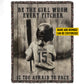 Personalized Motivational Softball Girl Fleece Blanket, Be The Girl Whom Every Pitcher Is Too Afraid To Face Woven Blanket, Cool Sherpa Blanket Gift For Softball Lovers