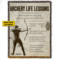 Personalized Archery Boy Fleece Blanket, Archery Life Lessons Woven Blanket, Cool Sherpa Blanket Gift For Archery Lovers