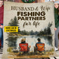 Romantic Personalized Fishing Couple Fleece Blanket, Husband & Wife Fishing Partners For Life Woven Blanket, Cool Sherpa Blanket Gift For Fishing-Loving Couple