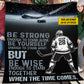 Cool Personalized Motivational Hockey Fleece Blanket, When The Time Comes Sports Woven Blanket, Cool Sherpa Blanket Gift For Hockey Lovers