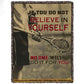Motivational Lacrosse Fleece Blanket, Believe In Yourself Sport Woven Blanket, Cool Sherpa Blanket Gift For Lacrosse Lovers