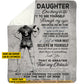 Cool Personalized Volleyball Girl Fleece Blanket, To My Daughter Sport Woven Blanket, Sherpa Blanket Gift Volleyball Lovers