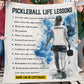 Personalized Motivational Pickleball Girl Fleece Blanket, Pickleball Life Lessons Sports Woven Blanket, Cool Sherpa Blanket Gift For Pickleball Lovers