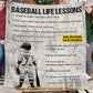 Personalized Baseball Boy Fleece Blanket, Baseball Life Lessons Sport Woven Blanket, Cool Sherpa Blanket Gift For Baseball Lovers