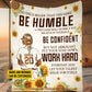 Motivational Personalized Softball Girl Fleece Blanket, Be Humble Be Confident And Work Hard Sport Woven Blanket, Cool Sherpa Blanket Gift For Softball Lovers