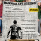 Cool Personalized Handball Fleece Blanket, Handball Life Lessons Sport Woven Blanket, Sherpa Blanket Gift For Handball Lovers