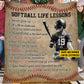 Personalized Softball Girl Fleece Blanket - Sherpa Blanket, Gift For Softball Lovers, Softball Players