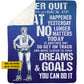 Personalized Motivational Volleyball Girl Fleece Blanket, Dreams And Goals You Can Do It Sport Woven Blanket, Cool Sherpa Blanket Gift For Volleyball Lovers
