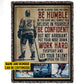 Personalized Hockey Boy Fleece Blanket, Work Hard Everyday Woven Blanket, Cool Sherpa Blanket Gift For Hockey Lovers