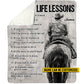 Personalized Cowboy Fleece Blanket, Cowboy Life Lessons Baseball Woven Blanket, Cool Sherpa Blanket Gift For Horse Lovers