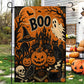 Halloween Boo Garden & House Flag, Black Cat Ghost Pumpkin Yard Flag, Spooky Season Gift For Ghost Lover