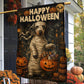 Halloween Dachshund Dog Garden & House Flag, Happy Halloween Yard Flag, Spooky Season Gift For Dog Lover