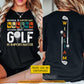 Personalized Golf First Day Of School Two-sided T-shirt, School Is Important Back To School Sport Tees, Student Gift For Golf Lover