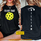 Personalized Pickleball Two-sided T-shirt, I'd Hit That Sport Tees Gift For Pickleball Lover