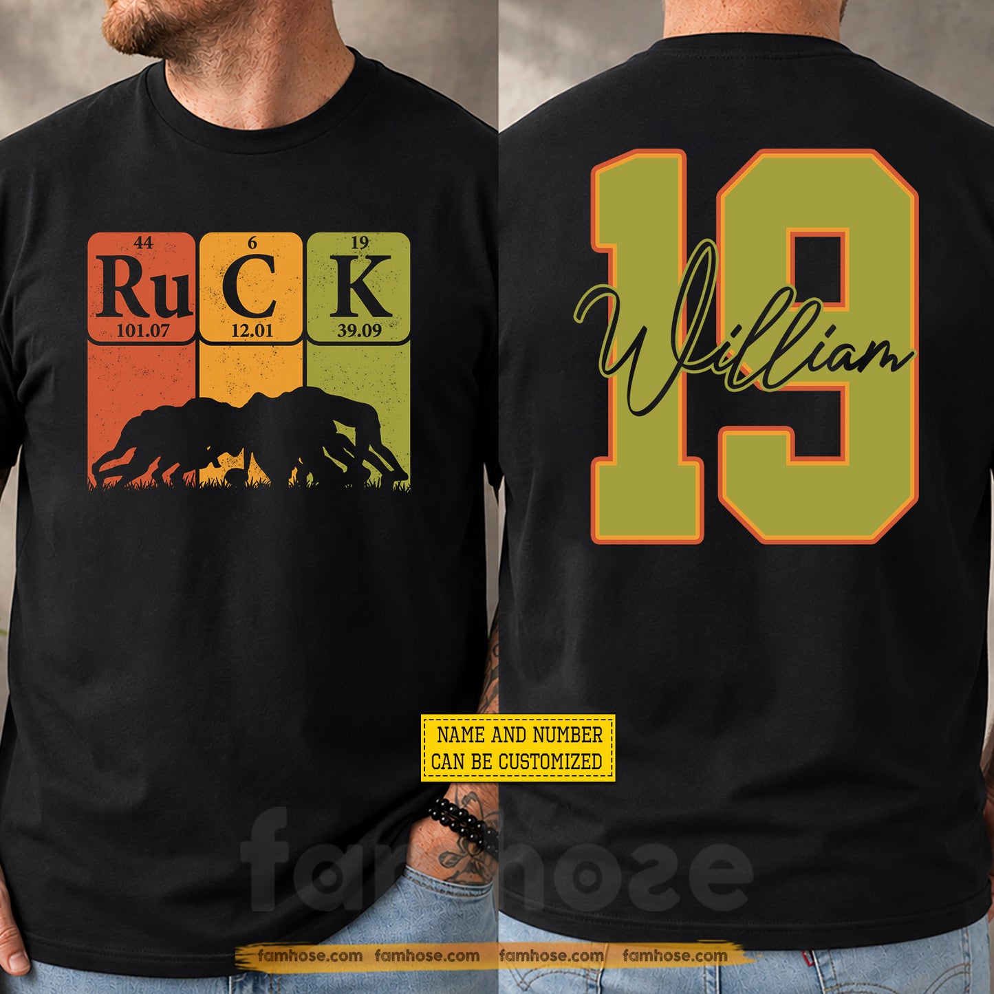 Personalized Rugby Two-sided T-shirt, Ruck Sport Tees Gift For Rugby Lover