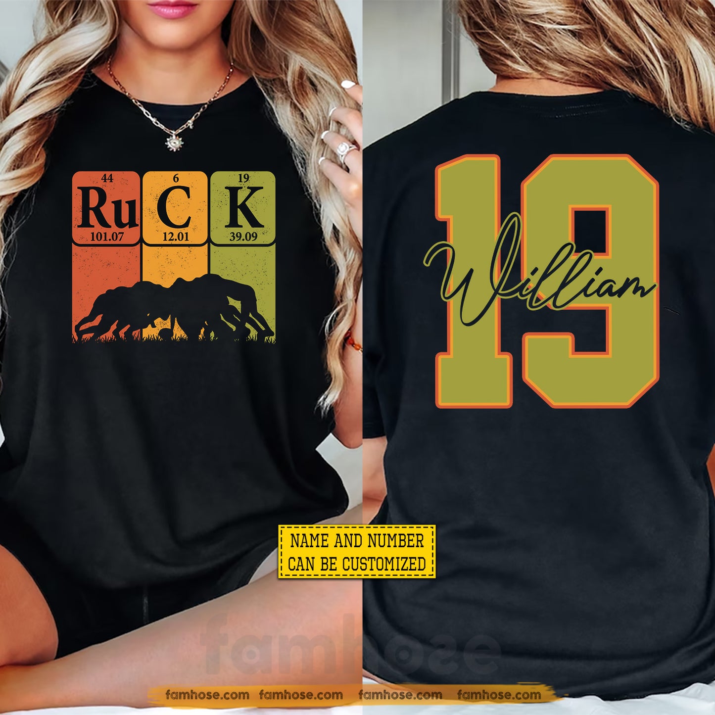 Personalized Rugby Two-sided T-shirt, Ruck Sport Tees Gift For Rugby Lover