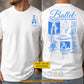 Personalized Ballet Two-sided T-shirt, Powered By Tutu & Determination Tees Gift For Ballet Lover